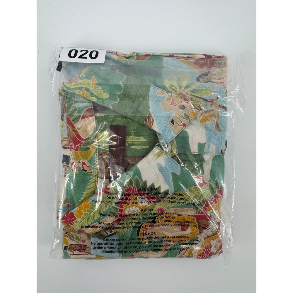 Tori Richard Boat Day Aloha Men's Cotton Lawn XL Hawaiian Shirt - Picture 6 of 6